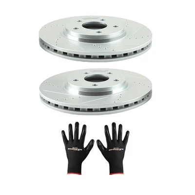 Front Drilled&Slotted Brake Rotors for Chevrolet Cobalt 2005-2006/HHR 2006-2010 - Image 1 of 4