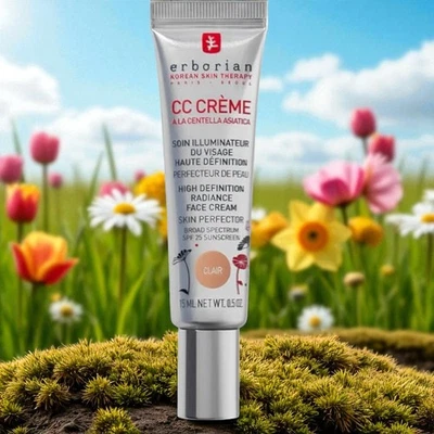Erborian Tinted Moisturiser Radiance Cream CC Creme SPF 25 15ml Shade Clair Gift - Image 1 of 4