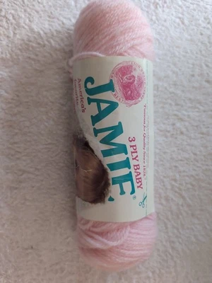 Lion Brand Jamie Baby Yarn. 3 ply 100% Acrylic. Pink  - Image 1 of 4