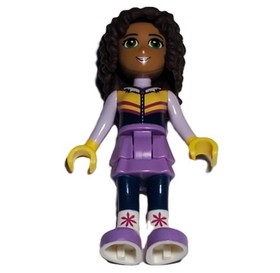 Lego Minifigure Doll Friends Andrea FRND0219 41323 Snow Resort Chalet