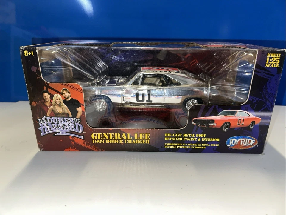 Dodge Charger 1969 Joy Ride Dukes of Hazzard cromado General Lee 1/25 Foto 1 de 4