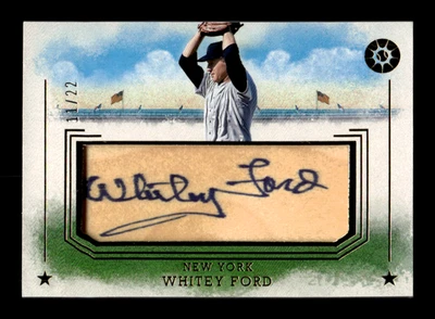 2024 Panini Boys Of Summer Whitey Ford #45 tela del juego madera automática/22 Foto 1 de 2
