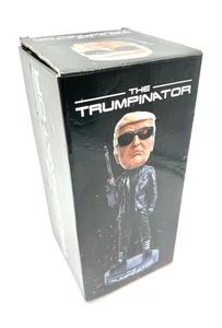 The Trumpinator Bobblehead I'll Be Back in 2024 Trump DJT raro - Foto 1 di 8