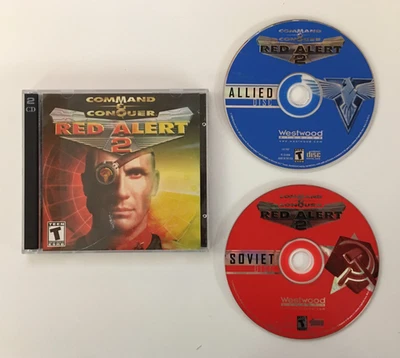 Command & Conquer: Red Alert 2 (PC, 2000) Two Disc CD Set - US Seller - Image 1 of 4