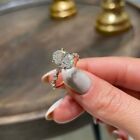 Wedding Engagement Ring 3.40 Carat Oval Cut Moissanite 950 Platinum Size 5 6 7 8