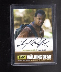  Walking Dead season 4 part 2 Autograph Lawrence Gilliard Jr.as Bob Stookey LG1 