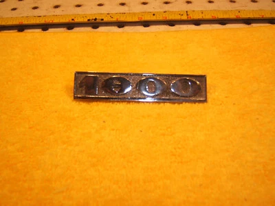 Fiat 1975 124 Spider cabriolet rear trunk metal 1800 small metal OEM 1 Emblem - Image 1 of 4