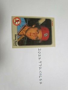 1983 Fleer Gene Roof Signed Baseball Card Beckett Pre-Certified 