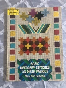 Basic Needlery Stitches on Mesh Fabrics by Mary A. Beinecke (1973) hobby crafts - Imagen 1 de 5