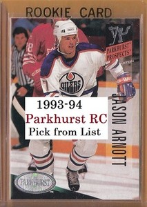 1993-94 Parkhurst RC | #409-540 | Hockey | LOT x1 | U Pick