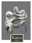 XL Bracelet Large Bracelet M&#233;tal Serpent Paris Bracelet 85 MM Manchette Argent