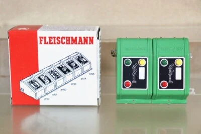 FLEISCHMANN 6928 N HO GAUGE CONTROL PANEL DOUBLE ARM SEMAPHORE SIGNAL SWITCH od - Image 1 of 4