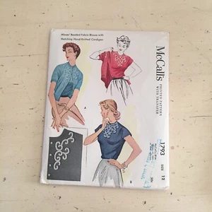 Vintage McCalls Sewing Pattern # 1793 Sz 12 - Picture 1 of 2