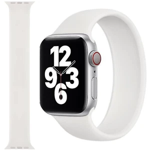 Oryginalna bransoletka Apple Watch Solo Loop Biała 40mm Rozmiar 5 - Zdjęcie 1 z 3