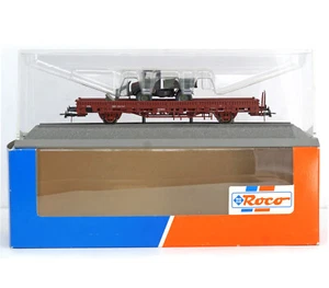 ROCO 47180 HO H0 1:87 1/87 DB RUNGENWAGEN MILITARY UNIMOG U1400 mit frontlader - Picture 1 of 2