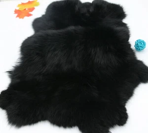 High Quality Dyed Rabbit Skin Pelt Real Fur 10Colours Available Hides Craft Gray - Picture 1 of 30