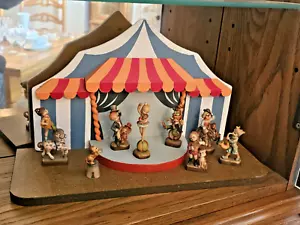 Anri - Circus Set 9 pezzi #1986 figurine MINIATURA alte da 1,75" a 3,25" - Foto 1 di 13