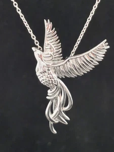 SCHMUCKJAGD KETTE & ANHÄNGER PHOENIX AUS 925/- SILBER RHODINIERT - Bild 1 von 7