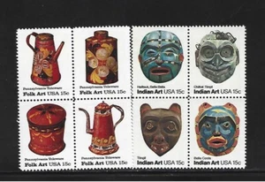 US SCOTT #1775-78 & 1834-37 TWO SE-TENANT BLOCKS OF 4 MNH TAKE A LQQK ! - Picture 1 of 1
