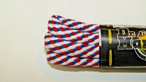 Cordones Dr Martens ROJO BLANCO AZUL Inglaterra Genuino Personalizar Documentos 60cm - Imagen 1 de 4