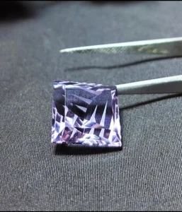 Pink Amethyst Loose Gemstone Square Shape 14X14X9.40MM Fantasy unique Cut - Picture 1 of 5