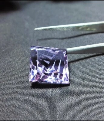 Pink Amethyst Loose Gemstone Square Shape 14X14X9.40MM Fantasy unique Cut - Image 1 of 4