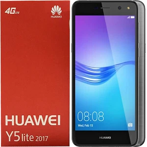 NEW Huawei Y5 Lite (2017) 4G LTE Gray 8GB ROM + 1GB RAM Dual-SIM Unlocked OEM - Picture 1 of 1