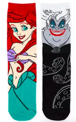 NUEVO Calcetines Disney Parks Ariel y Úrsula Sirenita Adulto Hombre 5-9 Mujer 5-10 Foto 1 de 3