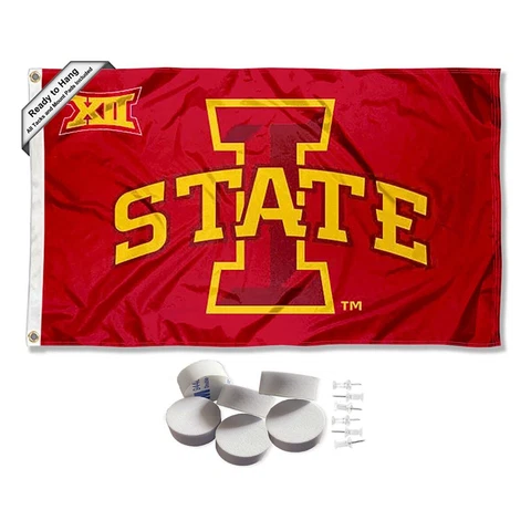 Iowa State Cyclones Big 12 Large Logo Tapestry Banner Cover