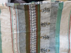 JJill Floral Leaves Stripe embroidered water Scarf One Size  - Bild 1 von 6