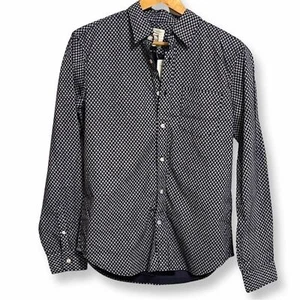 GAP Vintage Ditsy Floral Navy Boyfriend Shirt Long Sleeve Button Down Medium - Bild 1 von 9