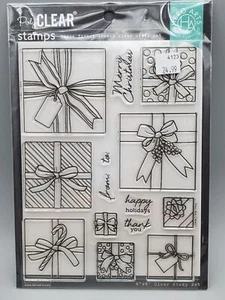Poly Clear Hero Arts Stamps set Holiday presents and words - Picture 1 of 2