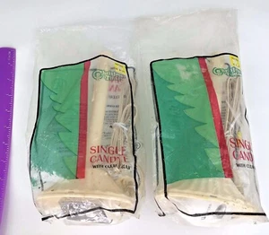 Vintage lot of 2 Single Light Plastic Electric Candles with bulbs - Picture 1 of 3