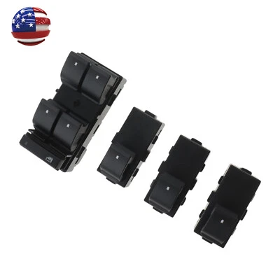 Juego de 4 interruptores eléctricos de control de cristal de ventana para Chevrolet Silverado 2500 HD Foto 1 de 4