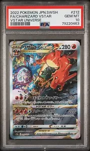 Charizard VSTAR 2022 Pokémon Giapponese SWSH VSTAR Universo 212/172 SAR PSA 10 - Foto 1 di 2