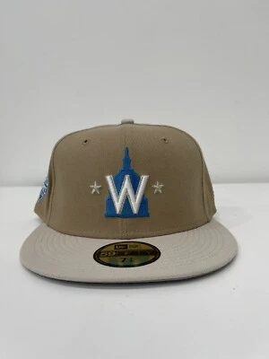 Washington Nationals New Era Hat Club World Series Patch Fitted Cap Hat 7 1/4 - Image 1 of 4