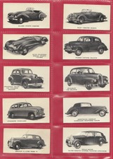 O22 - KELLOGG LTD. -  RARE SET OF 40 MOTOR  CARS  ( BLACK & WHITE ) CARDS - 1949