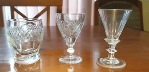 SET OF 3 ANTIQUE 19TH CENTURY RUMMERS / ETC LOVELY CONDITIONED PIECES - Picture 1 of 10