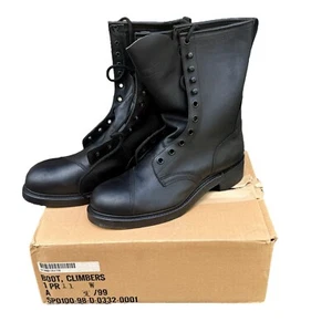 NEW GENUINE US MILITARY LEATHER CLIMBERS COMBAT BOOTS, SIZE 11W - Picture 1 of 7