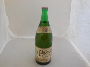 Large Bottle Chicquot Club Ginger Ale Soda Pop Bottle - Full - 1 Quart - Picture 1 of 10