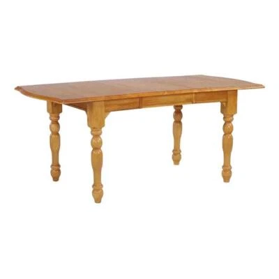 Mesa de comedor de madera extensible Sunset Trading Oak Selections 72" hoja caída en roble Foto 1 de 4