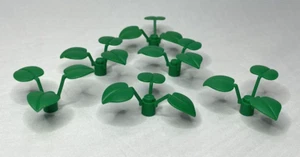 Lego Pflanze 6255 grüner Pflanzenstamm und 3 große Blätter 6 Stück Lot - Bild 1 von 5