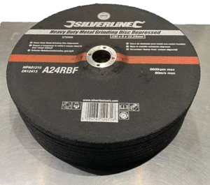 1 Disc - 230mm Grinding Discs Depressed for Metal 6mm Thick 22.23mm Bore - Picture 1 of 1