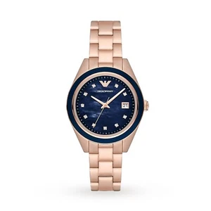 Armani Ladies Bracelet Blue Dial Watch - AR11449 NEW - Picture 1 of 10