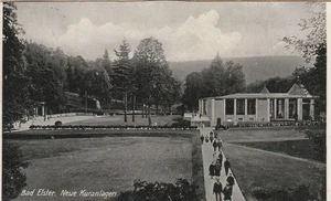Alte Postkarte Bad Elster Neue Kuranlagen , 1931 Sachsen - Bild 1 von 3