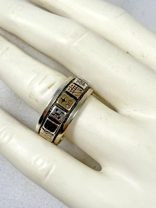 Kewa Ring Carolyn Pollack RMT Rod Marilyn Tenorio 14K Gold Sterling Silver Sz 10 - Picture 1 of 12