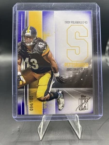 2024 Topps Signature Class Football Troy Polamalu #46 Purple /100 HOF Steelers - Picture 1 of 2