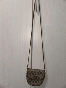 Gucci Mini Shoulder Bag Rare GG Pattern Leather Used Authentic - Picture 1 of 9
