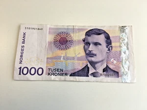 1000 Kronen Norges Bank Tusen Kroner Norweigian Norway Banknote CN6 P224 - Bild 1 von 11
