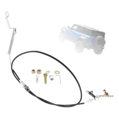 New Black Kickdown Cable Kit KD-2AODU For Ford/AOD Lokar E-150 Econoline F-150 - Image 1 of 4